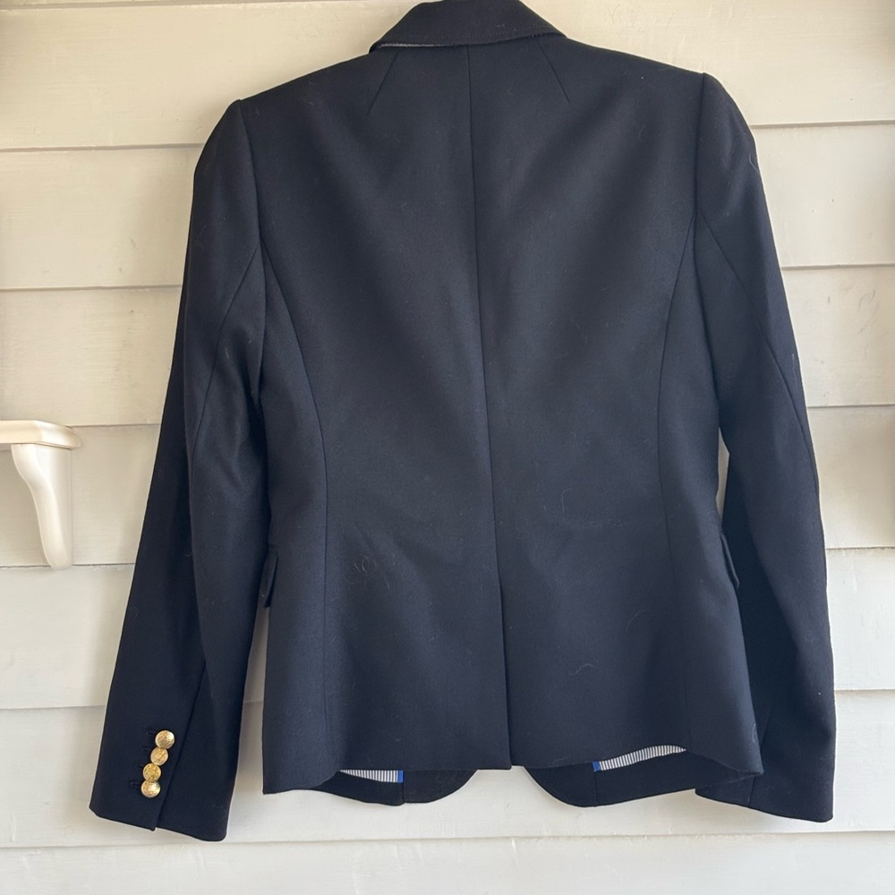 J. Crew SchoolBoy Black Blazer Jacket Women’s Size 2 - Picture 10 of 13
